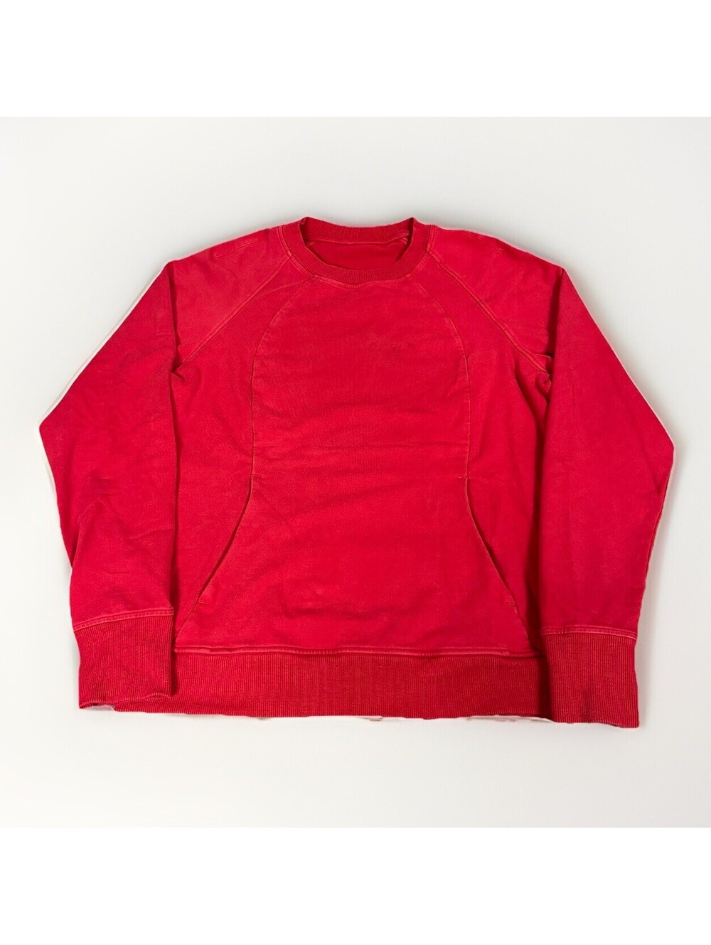 Lululemon Scuba Crew Women's Size 12 Sweatshirt Dark Red Stretch French Terry